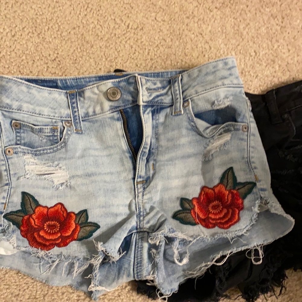 2 pairs of jean shorts